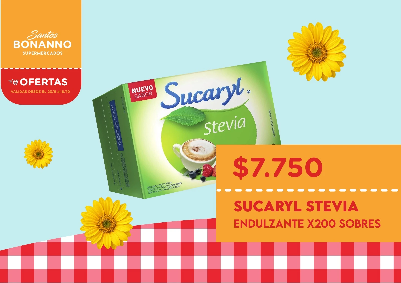 SUCARYL STEVIA · ENDULZANTE X200 SOBRES