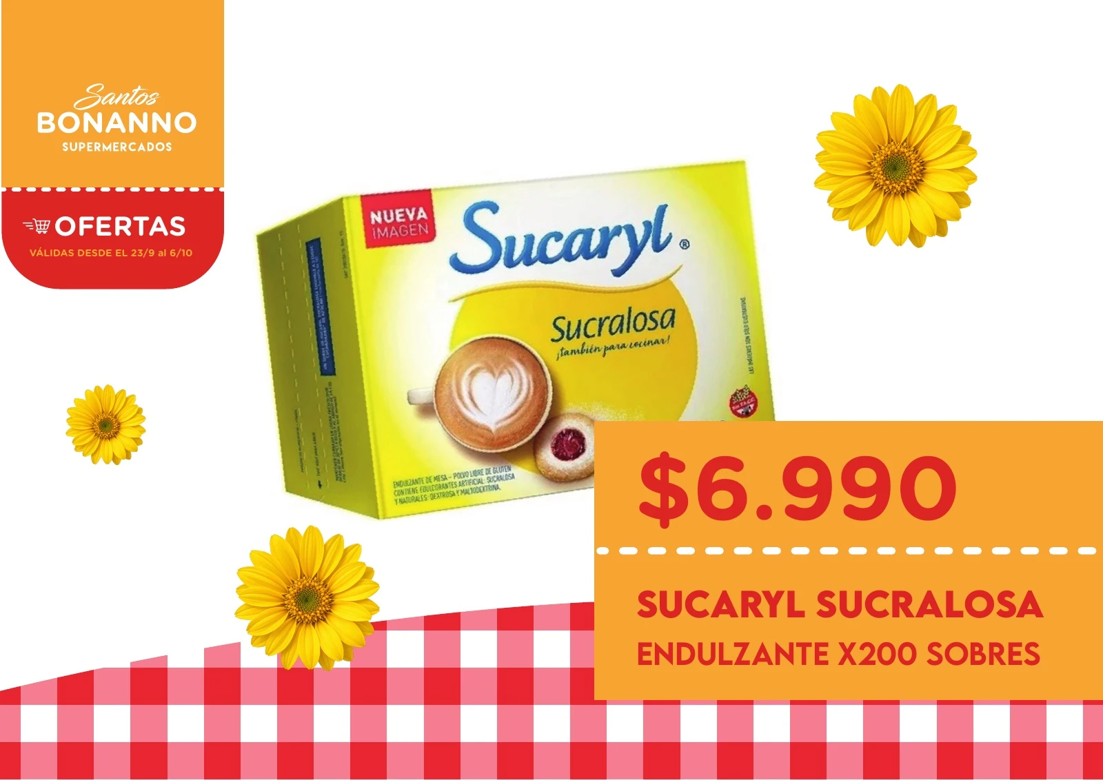 SUCARYL SUCRALOSA · ENDULZANTE X200 SOBRES