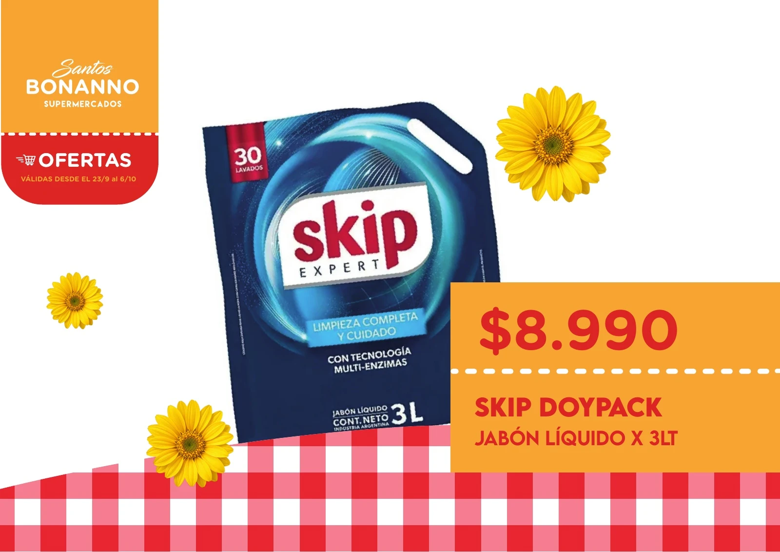 SKIP DOYPACK · JABÓN LÍQUIDO X 3LT